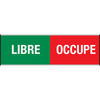 FR Panneau " Libre/Occupe " 200x62mm